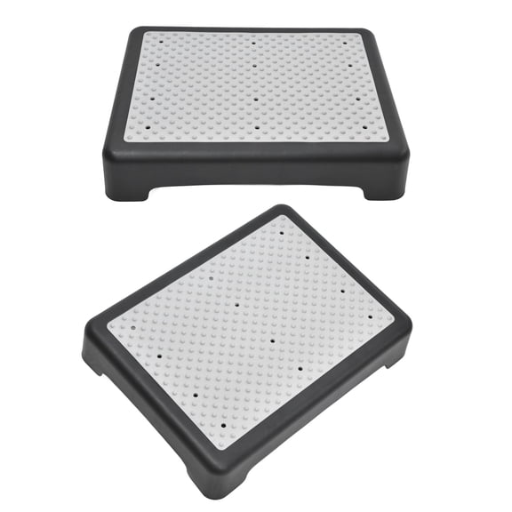 Thalyn Stackable Half Step Half Step, Outdoor Step Anti Slip with Drain Holes for Household