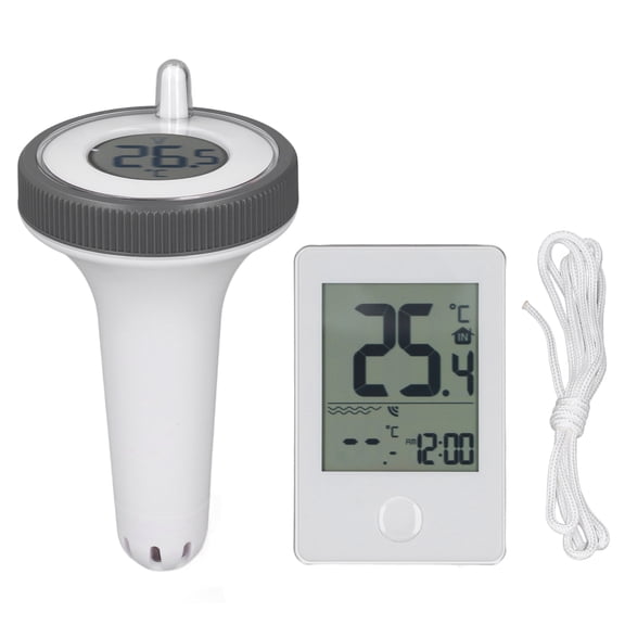 Thalyn Swimming Pool Thermometer Pool Thermometer, Wireless Digital Compact Waterproof Pool Temperature Meter for Spa Centers
