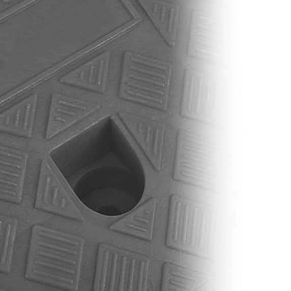 Thalyn Threshold Ramp Mat Plastic Curb Ramp Anti Slip Slope Driveway Ramp for Car, Motorcycle, and More Access