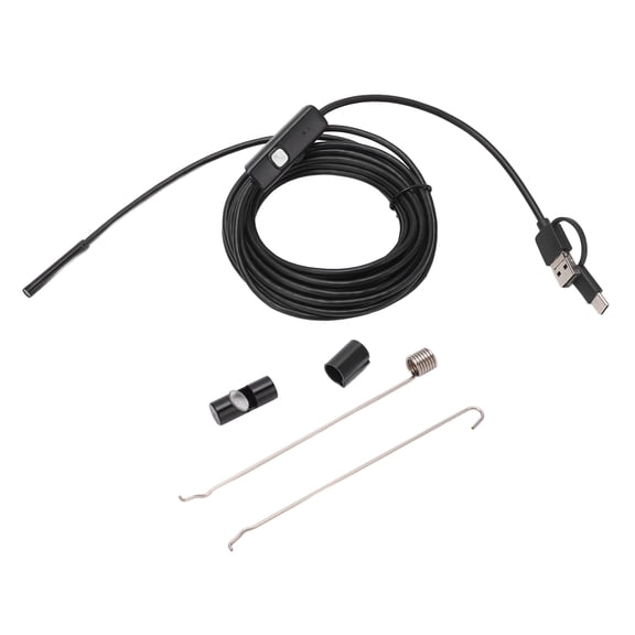 Thalyn USB Endoscope 5.5mm Endoscope Camera with 70 Viewing Angle, USB Borescope in 3-in-1 Design for Inspection Maintenance