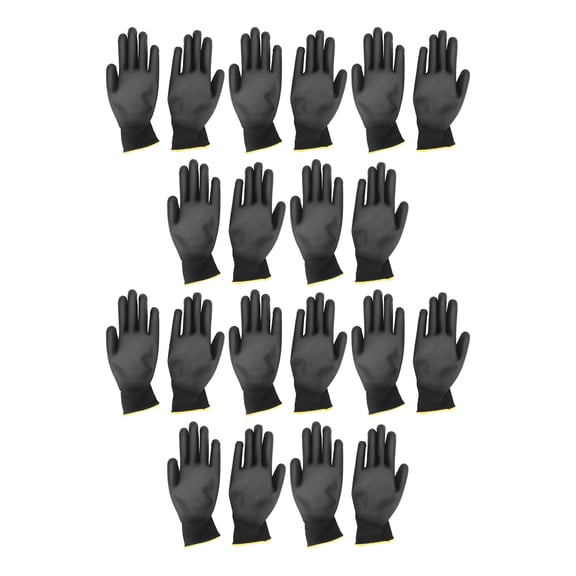 Thalyn Utility Gloves Safe, , Anti Static Work Gloves PU Coated, 10 Pairs, for Assembly, Product Inspection, PCB Factory