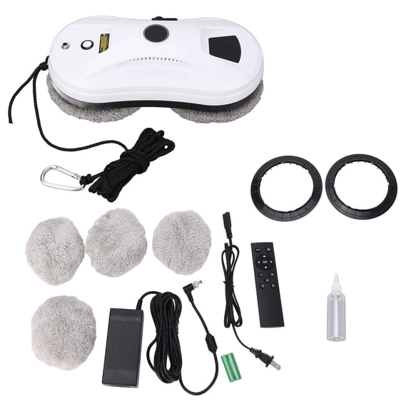 Thalyn Window Glass Cleaning Robot Window Cleaner Robot, 14.5cm Dual Wheel Auto Routine Planing Glass Cleaning Robot 100-240VAC for Indoor US Plug
