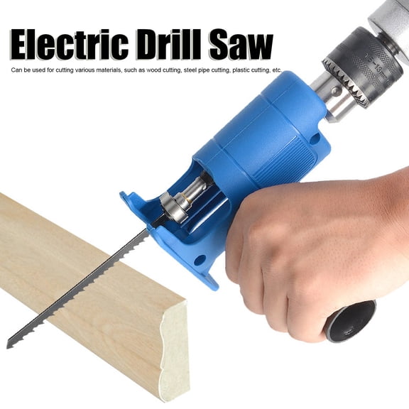 Thalyn Woodworking Tool Reciprocating Household Reciprocating Saw Electric Drill Modified to Jig Saw Portable Tool for Woodworking Plastic Cutting