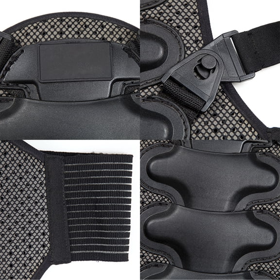 Thalyn back protector for mountain biking Back Motorcycle Back Protector Detachable Thick EVA Protection Back Pad Cushion for Motorcycling Mountain Biking Skating Skiing