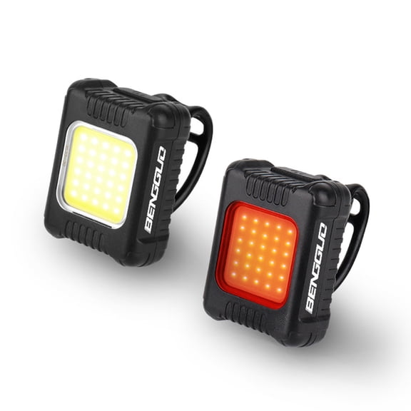 Thalyn bike light with brightness Light Headlight and Taillight Set USB Rechargeable Mini Bike Front and Rear Light