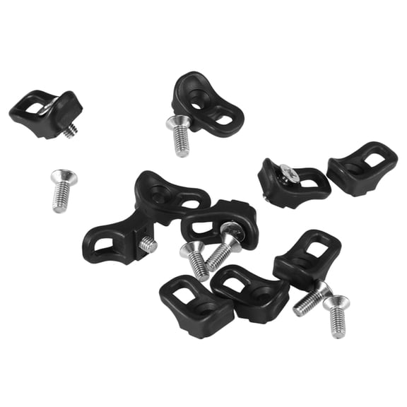 Thalyn bungee cords 10 Pack Kayak Eyelet Tie Down Loop Deck Fitting Bungee Cord Kit Rigging Outfitting Pad Eye