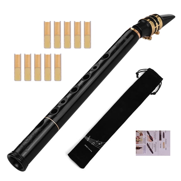 Thalyn mini Plastic Saxophone Mini C Key Mini Pocket Saxophone Sax ABS Material with Mouthpieces 10pcs Reeds Carrying Bag Woodwind Instrument