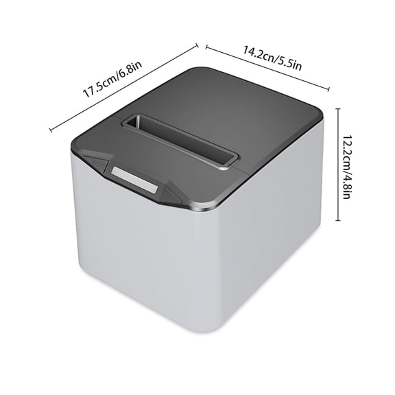 Thalyn pos printer Portable Thermal Receipt Printer 80mm Desktop Direct Thermal Printing USB+LAN Connection High Speed with Auto Cutter Large Paper Bin Support ESC/POS for Shipping Business