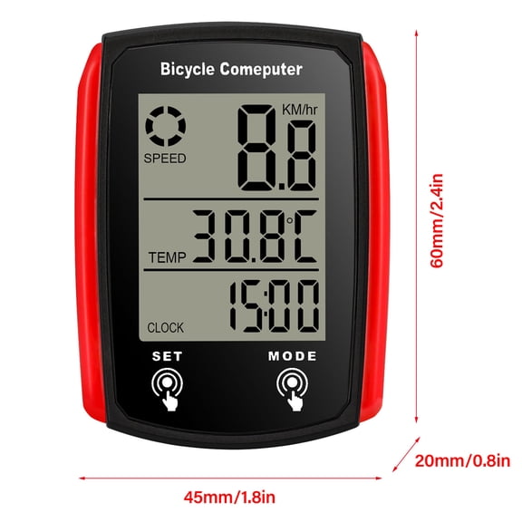 Thalyn waterproof bike computer Wired Bike Computer 19 Functions Touch Bike Speedometer Odometer Waterproof Computer with Backlight