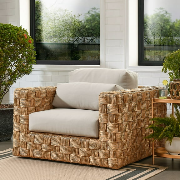 Thames Armchair in Natural Light Gray