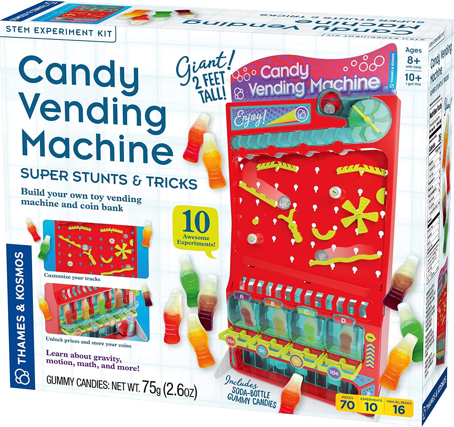 Thames & Kosmos 2ft Tall Candy Vending Machine STEM Kit Build Toy