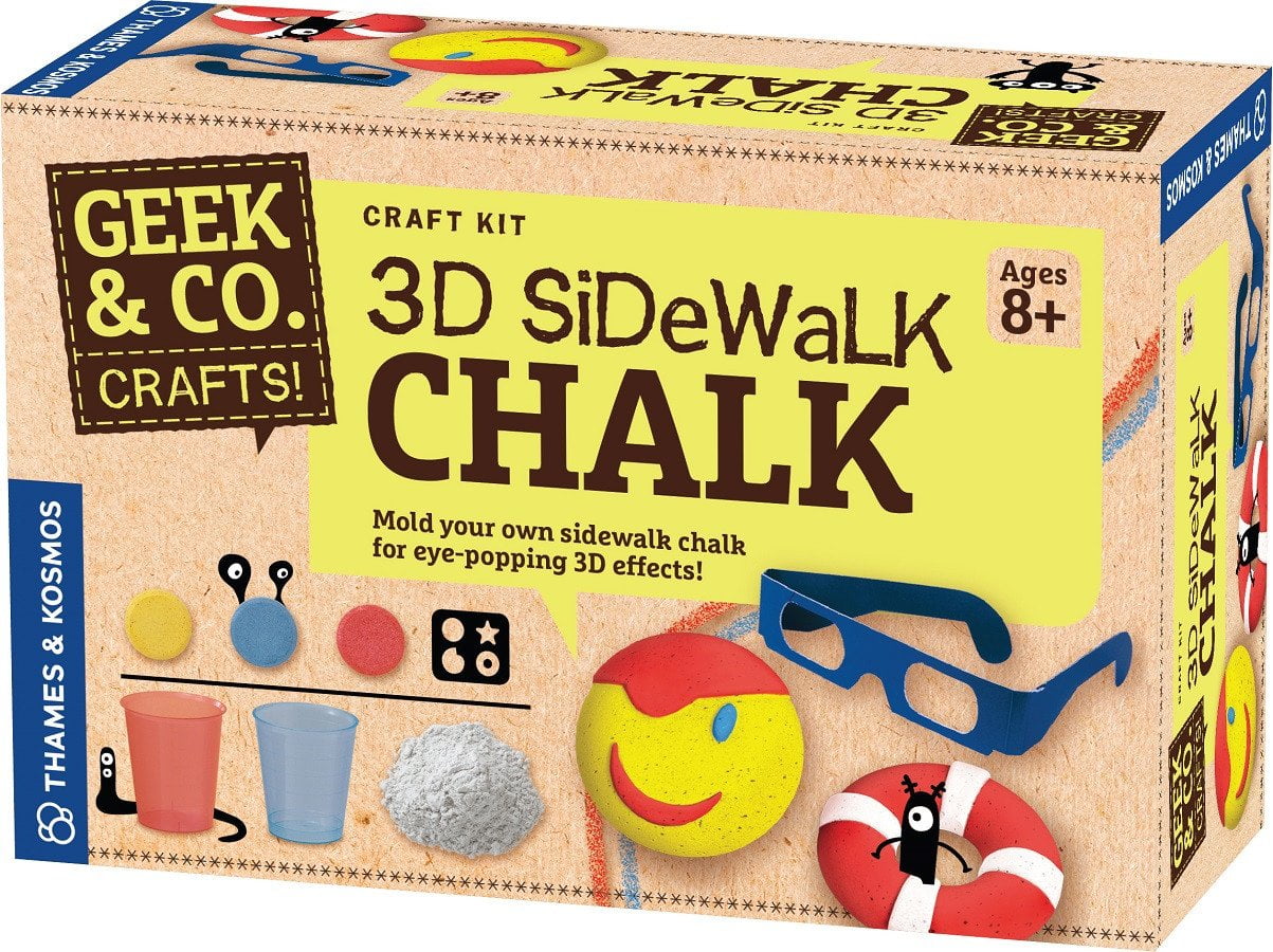 Thames & Kosmos 3D Sidewalk Chalk Multi-Colored