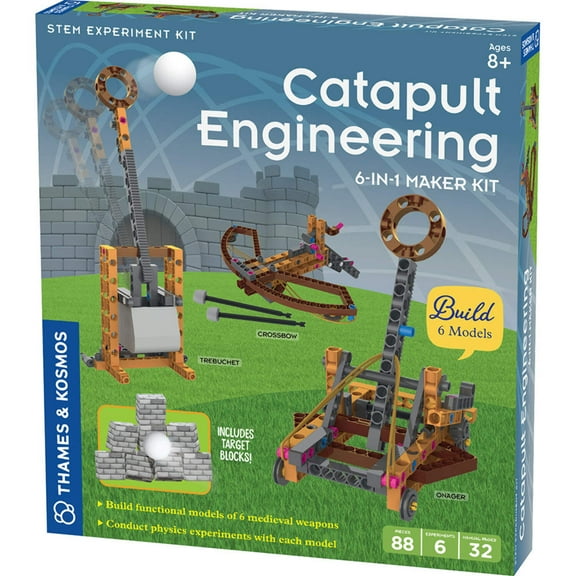 Thames & Kosmos Catapult Engineering - 6-in-1 Maker Kit New