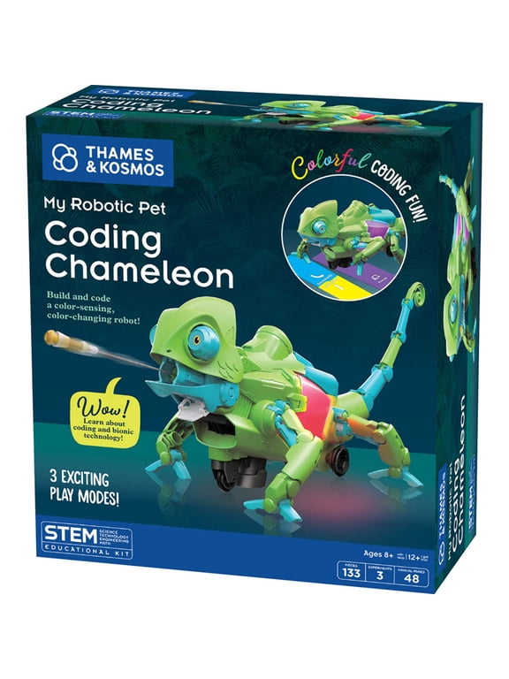 My Robotic Pet Coding Chameleon by Thames & Kosmos, Robot Toys for Kids Ages 8+