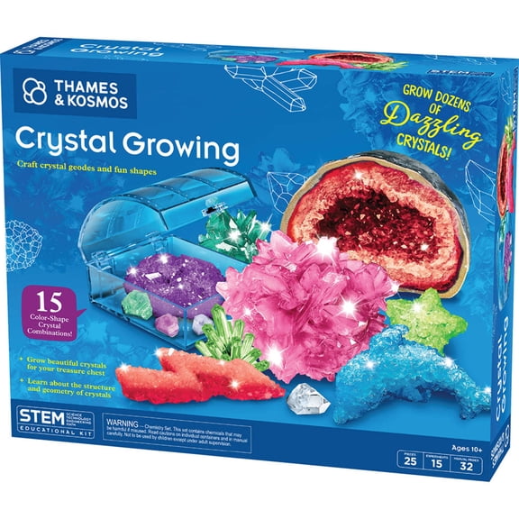 Thames & Kosmos Crystal Growing Science Kit, Elementary, Children & Teens Ages 10+