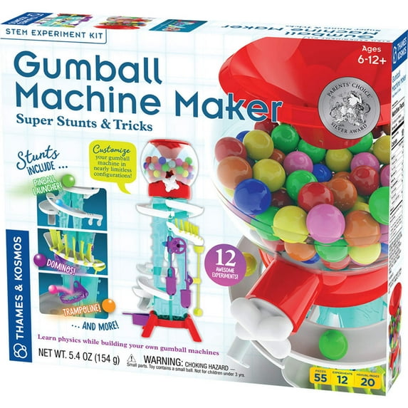Thames & Kosmos Gumball Machine Maker Super Stunts and Tricks Science Stem Toy, Children 6-12+
