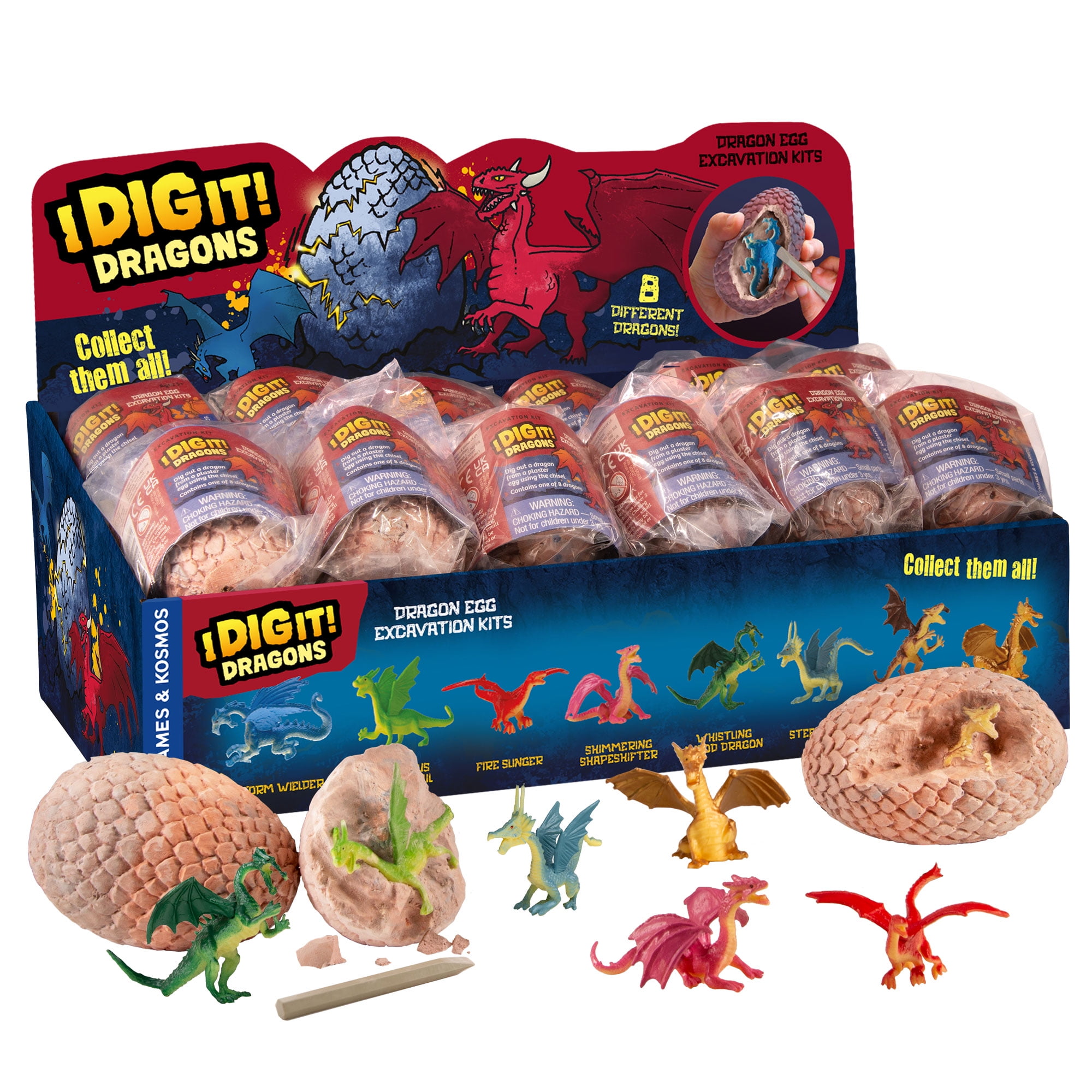 Thames & Kosmos I Dig It! Dragons - Egg Excavation Kit, Styles May Vary, Unisex, Children Ages 5+