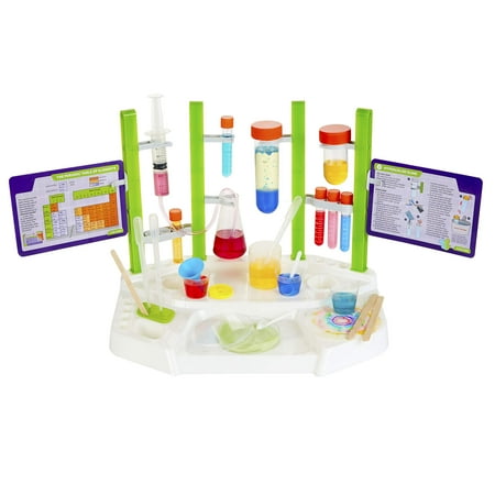 Thames & Kosmos Ooze Labs Chemistry Station Science Experiment Kit, 20 Non-Hazardous Experiments Including Safe Slime, Chromatography, Acids, Bases & More, Multi-Color