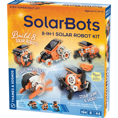 Thames & Kosmos Solar Bots: 8-in-1 Solar Robot Kit, Ages 6+