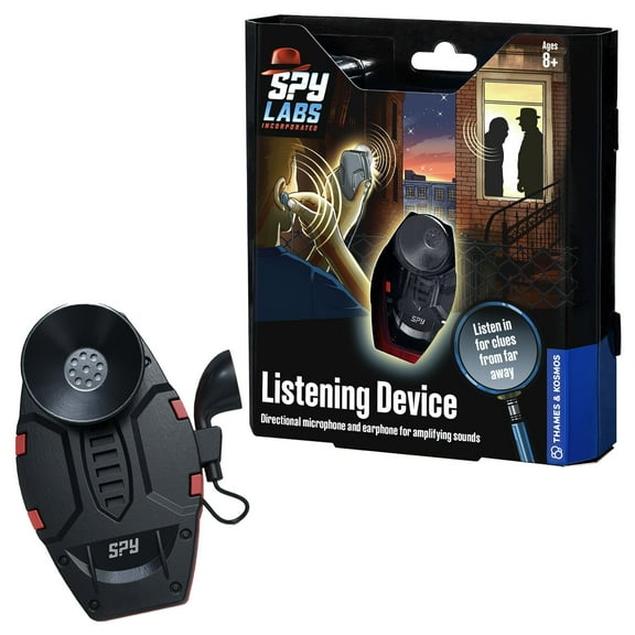 Thames & Kosmos Spy Labs Inc: Listening Toy Listen & Gain Top Secret Intel | Essential Tools and Tricks of The Trade from The Detective Gear Experts for Kid Investigators