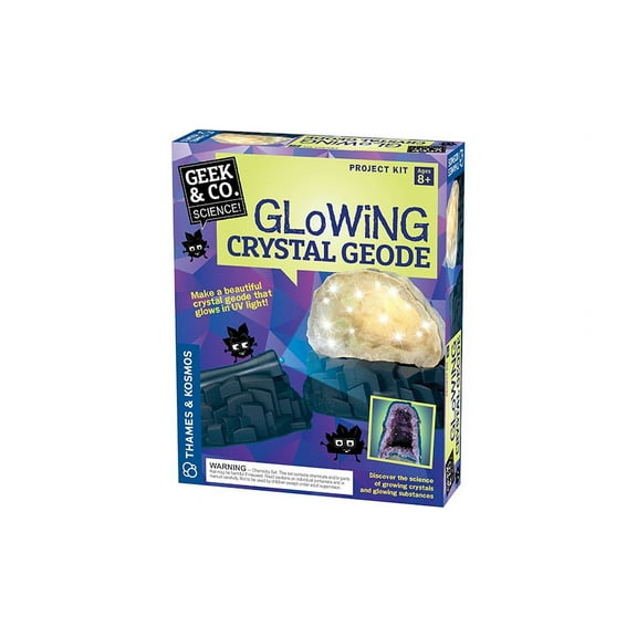 Thames & Kosmos - T550022 | Geek & Co. Science: Glowing Crystal Geode Science Kit