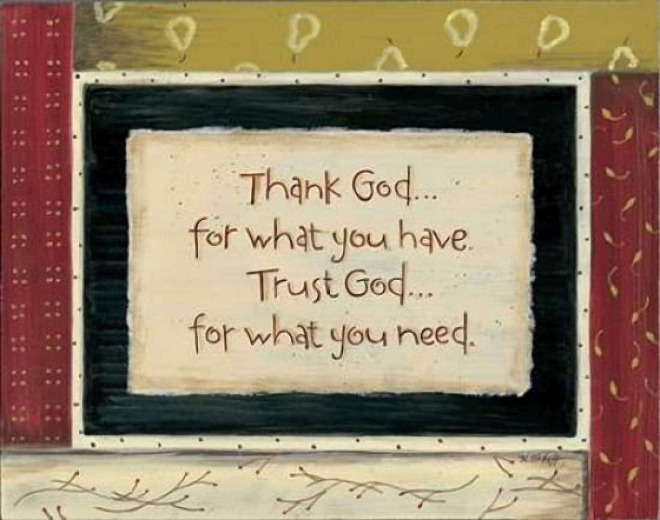Thank God Canvas Art - Karen Tribbet (22 x 28)