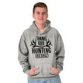 thumbnail image 1 of Thank God For Hunting Season Antlers Hoodie Sweatshirt Women Men Brisco Brands L, 1 of 5