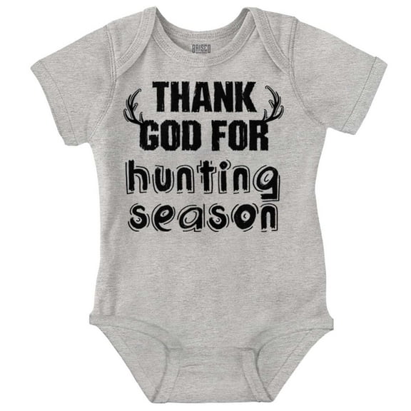 Thank God For Hunting Season Sport Romper Boys or Girls Infant Baby Brisco Brands 12M