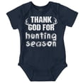 thumbnail image 1 of Thank God For Hunting Season Sport Romper Boys or Girls Infant Baby Brisco Brands 24M, 1 of 6