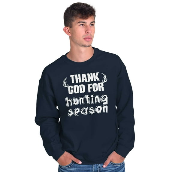 Thank God For Hunting Season Sport Unisex Plus Size Sweatshirt Brisco Brands 5X