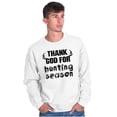 thumbnail image 1 of Thank God For Hunting Season Sport Unisex Plus Fleece Graphic Sweatshirt Brisco Brands 5X, 1 of 5