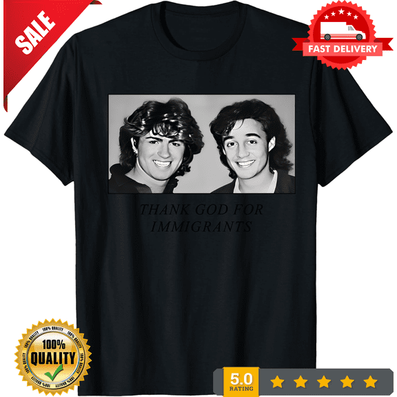 Thank God For Immigrants 80s Pop Duo Inspired Retro Vintage Shirt, LIMITED EDITION-TH65496