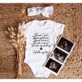 thumbnail image 1 of Thank God Hello My Love Ivf Baby Announcement Onesie , Pregnancy Announcement, Gender Neutral, Ivf Baby Shower Gift, Infant Baby Bodysuit Cute and Cool Baby Bodysuit, BABY BODYSUIT LAT 4424, 1 of 3