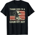 thumbnail image 1 of Thank God I'm A Country Western Boy Vintage US Flag T-Shirt, 1 of 4