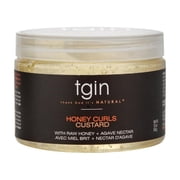 Thank God Its Natural tgin Honey Curls Custard with Honey and Agave Nectar, 12OZ