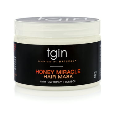Thank God It's Natural (tgin) Honey Miracle Hair Mask Deep Conditioner, 12 OZ