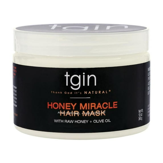 Thank God It's Natural (Tgin) Honey Miracle Hair Mask Deep Conditioner, Moisturizing, 12 oz