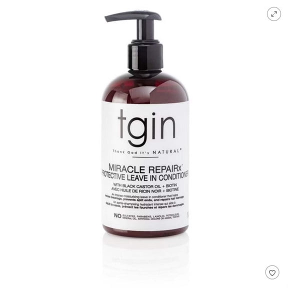 Thank God It's Natural (Tgin) Miracle RepaiRx Protective Leave in Conditioner, Damaged Hair, 13 oz