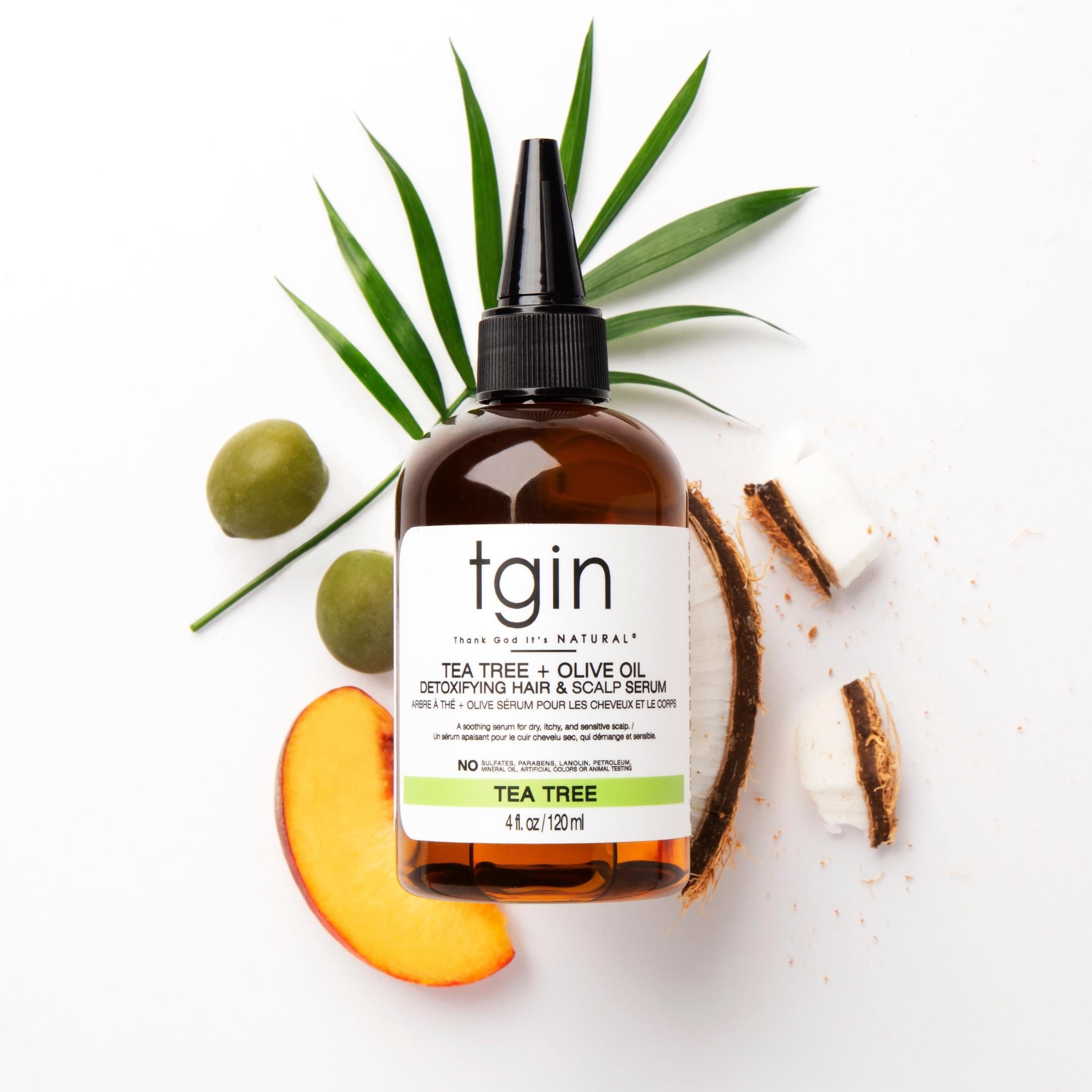 TGIN TEA TREE + OLIVE OIL Detoxifying Hair & Scalp Serum (4oz) TGIN TEA TREE + OLIVE OIL Detoxifying Hair & Scalp Serum (4oz)