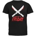 thumbnail image 1 of Thank God Its Friday Horror Black Adult T-Shirt - Small, 1 of 1
