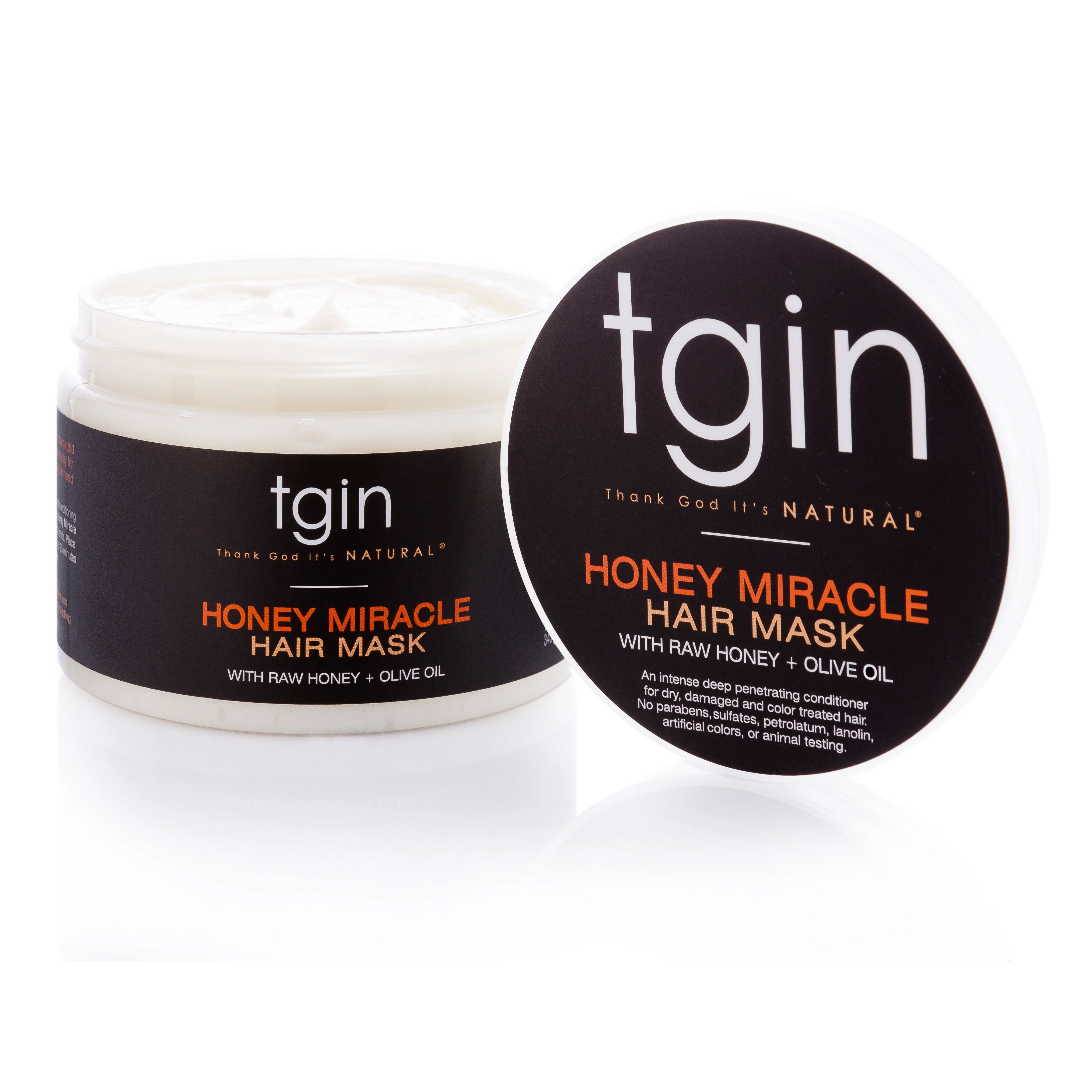 Thank God Its Natural Hair Mask, Honey Miracle 12 Oz,Pack of 2
