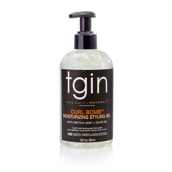 Thank God Its Natural Styling Gel, Moisturizing, Curl Bomb 13.0 Fl Oz,Pack of 2
