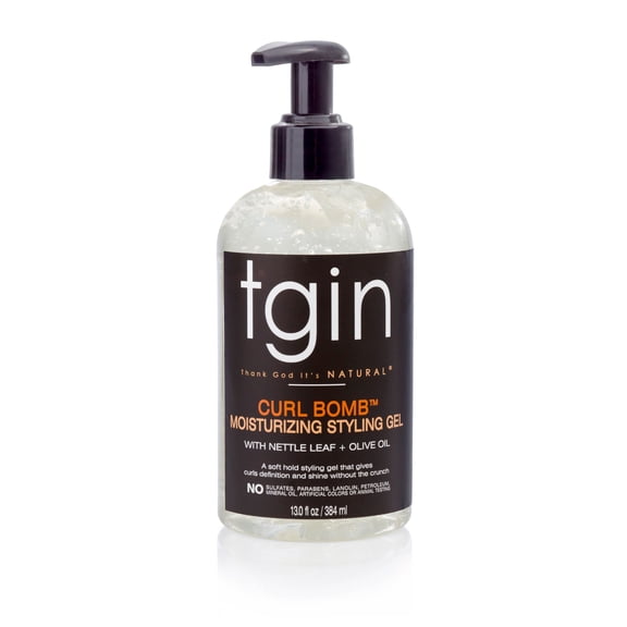 Thank God Its Natural Styling Gel, Moisturizing, Curl Bomb 13.0 Fl Oz,Pack of 6