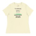 thumbnail image 1 of Thank You 2024 - Hello 2025 Women's Relaxed T-Shirt (Citron, S), 1 of 2