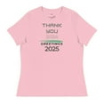 thumbnail image 1 of Thank You 2024 - Hello 2025 Women's Relaxed T-Shirt (Pink, S), 1 of 2