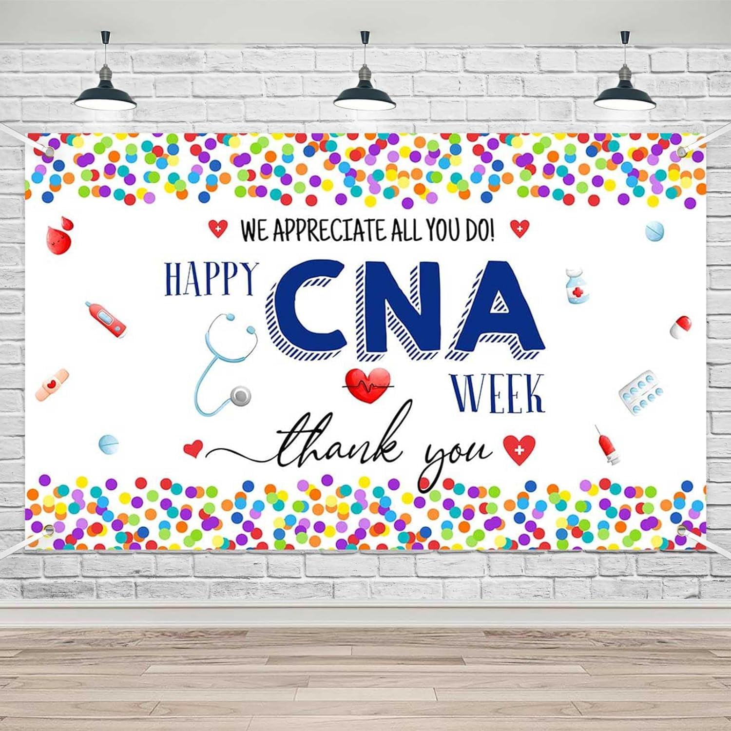 Thank You for All You Do Banner Happy CNA Week Party Decorations ...