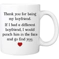 thumbnail image 1 of Thank You For Being My Boyfriend Coffee Mug - 11oz Ceramic Cup for Soulmate, Partner, Couples, Bf - Birthday, Anniversary, Christmas, Valentine‘s Day Mug from Girlfriend, 1 of 6