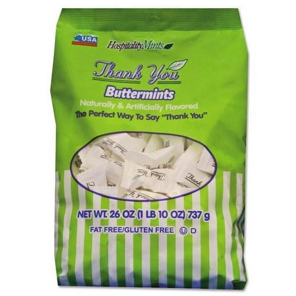 Thank You Buttermints Candies, 26 Oz Bag | Bundle of 10 Each