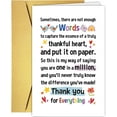 thumbnail image 1 of Thank You Card for Everyone – Heartfelt Gratitude Greeting Card with Gold Envelope – Perfect Appreciation Note for Friends, Family, Teachers, and Special Someone, 1 of 2