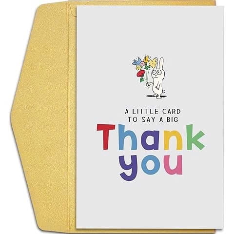 Thank You Card for All Occasions – “A Little Card to Say a Big Thank ...